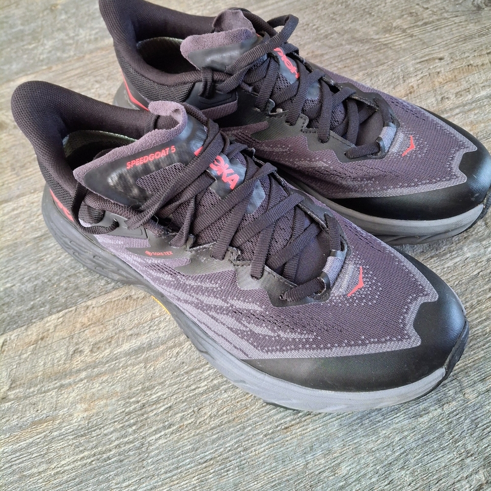 Hoka One one Womens Speed Goat 5 Trail  Hiking Shoes 9B Med Hoka One Black - Picture 4 of 7